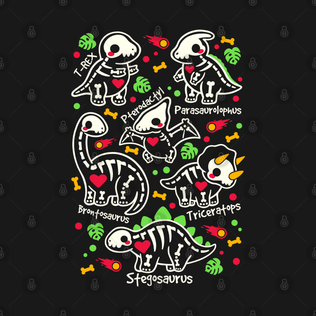 Dinosaurs skeleton by NemiMakeit