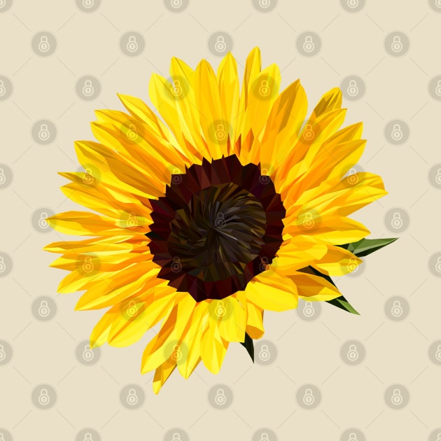 Sunflower Geometric by ErinFCampbell