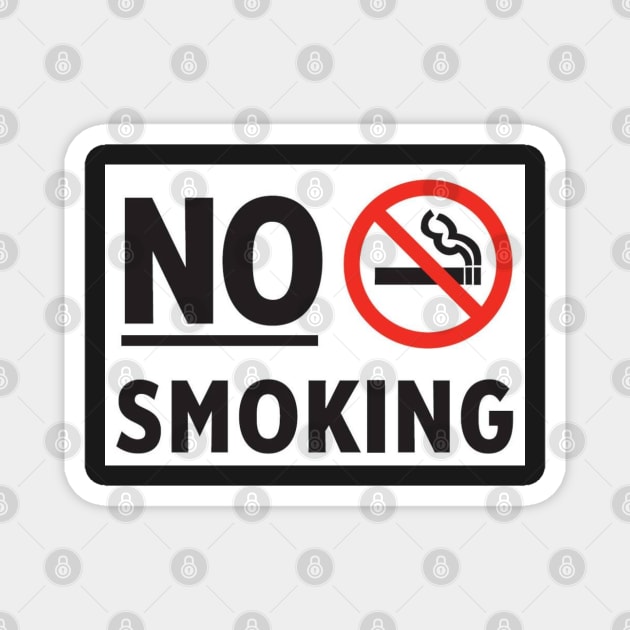 No Smoking Magnet by  The best hard hat stickers 