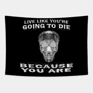 Skull to death Tapestry