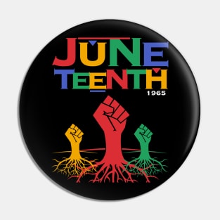 june teenth fist of 3 Pin