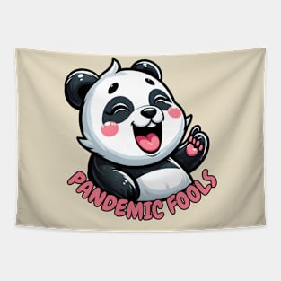 April fool panda Tapestry