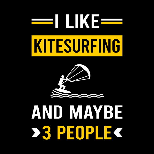 3 People Kitesurfing Kitesurf Kitesurfer by Good Day