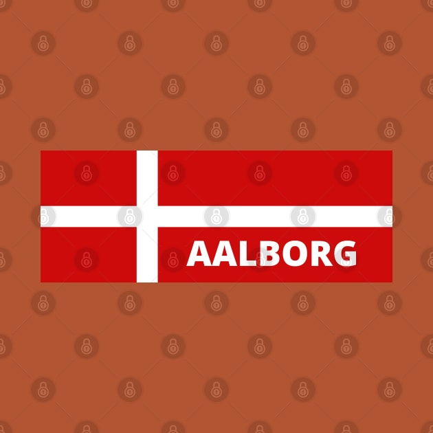 Aalborg City in Danish Flag by aybe7elf