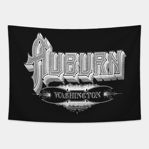 Vintage Auburn, WA Tapestry by DonDota