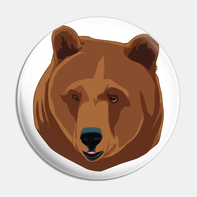 Bear Pin by Sticker Steve