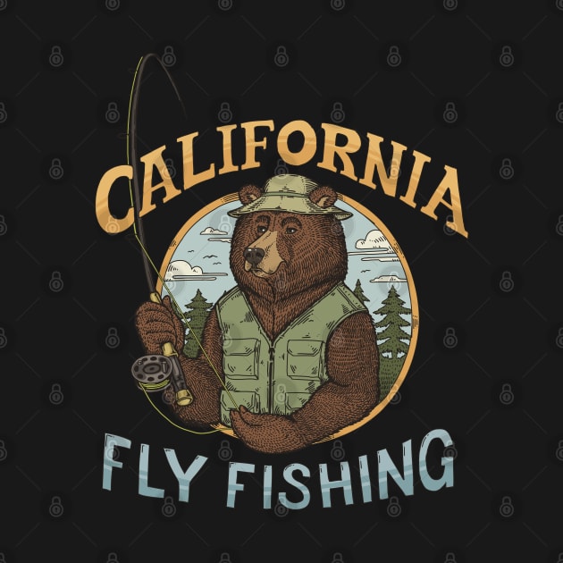 California Grizzly Bear Fisher by Dima Kruk