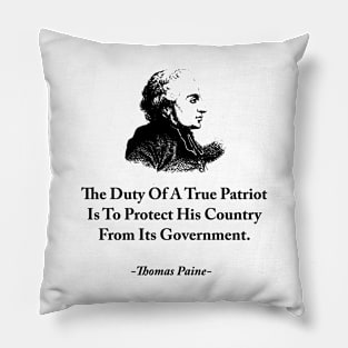 The Duty Of A True Patriot Pillow