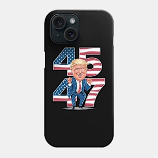 45 47 DONALD TRUMP DANCE Phone Case