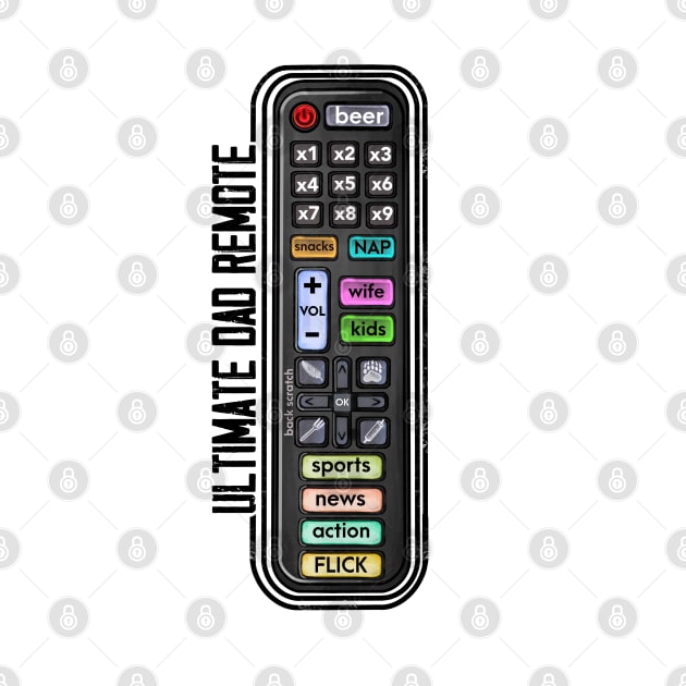 Father's Day Remote Design by Marike Korting Art