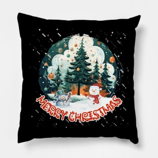 MERRY CHRISTMAS, LET IT SNOW,SNOWMAN Pillow