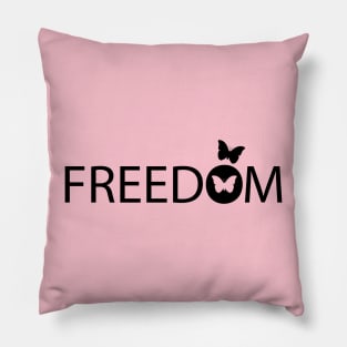 Freedom typography design Pillow