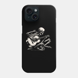 Skeleton Playing Guitar Phone Case