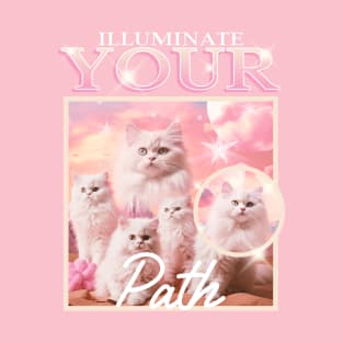 Illuminate your path funny cats T-Shirt