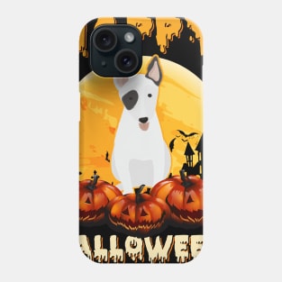 Bull Terrier Dog Scary Pumpkin Halloween Phone Case