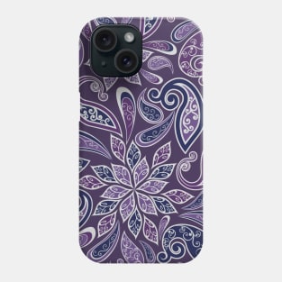 Gorgeous Paisley Art in Shades of Purple and Lavender Phone Case