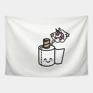 I'm beautiful  - unicorn / toilet paper Tapestry