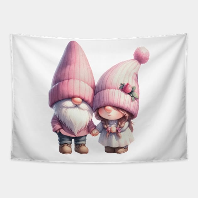 Gnome Valentine T Shirt Valentine T shirt For Women Tapestry by Xamgi