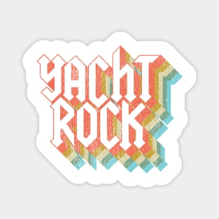 Vintage Fade Yacht Rock Party Boat Drinking print Magnet