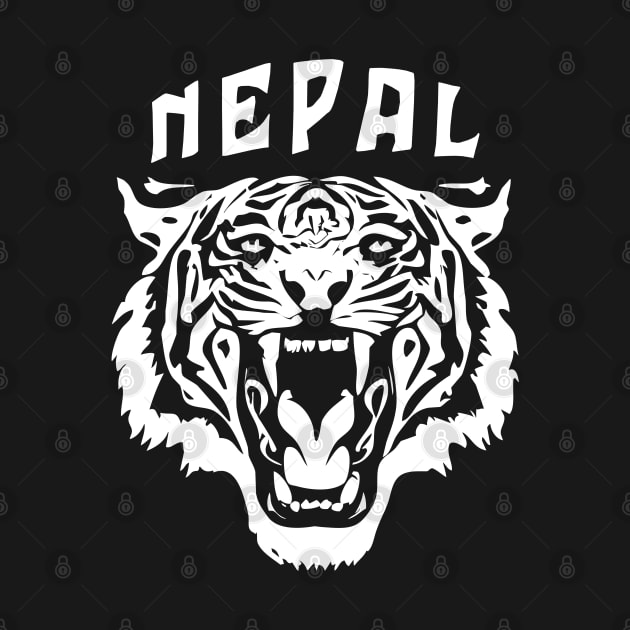 Roaring Tiger Face | Nepal by TMBTM