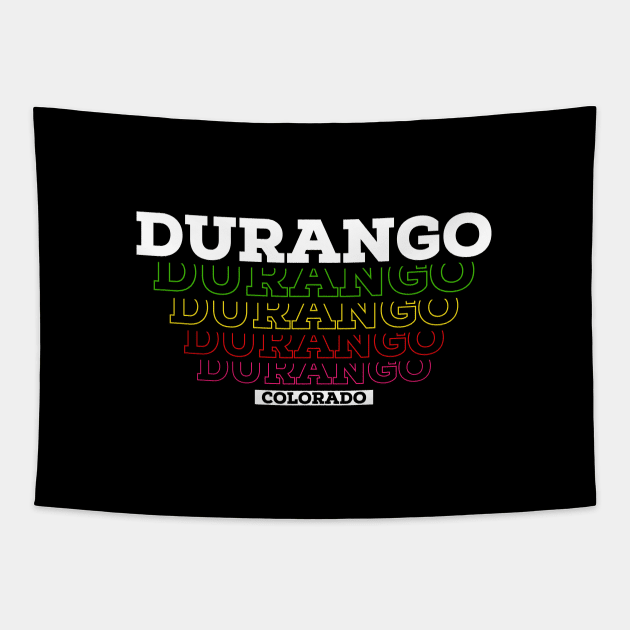 I Love Durango Colorado USA Vintage Tapestry by Zen Cosmos Official