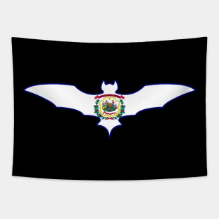 West Virginia Bat Flag Tapestry