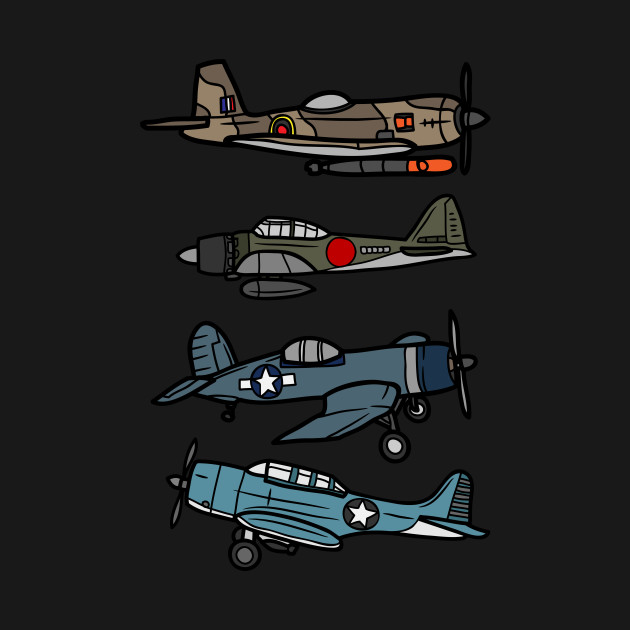 Disover WW2 Warplane B-17 P51 Mustang F4U Corsair P40 Warhawk - Ww2 Warplane B 17 P51 Mustang F4u Corsa - T-Shirt