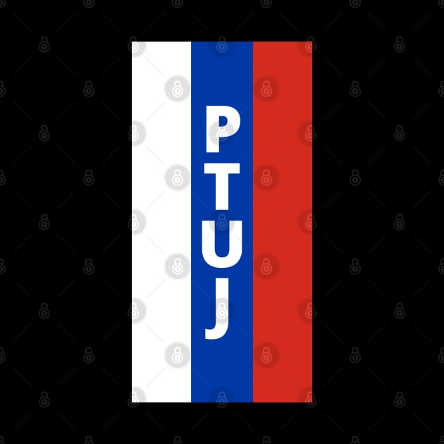 Ptuj City in Slovenian Flag Colors Vertical by aybe7elf