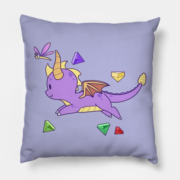 Spyro Dash Pillow by SoloSammich