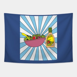 Retro Salad Dressing Tapestry