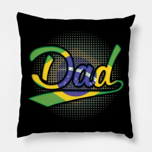 Brazilian Dad - Gift for Brazilian From Brazil Pillow