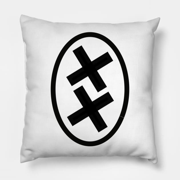 Double Cross Pillow by AlternativeEye