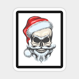 The skull of Santa Claus Magnet
