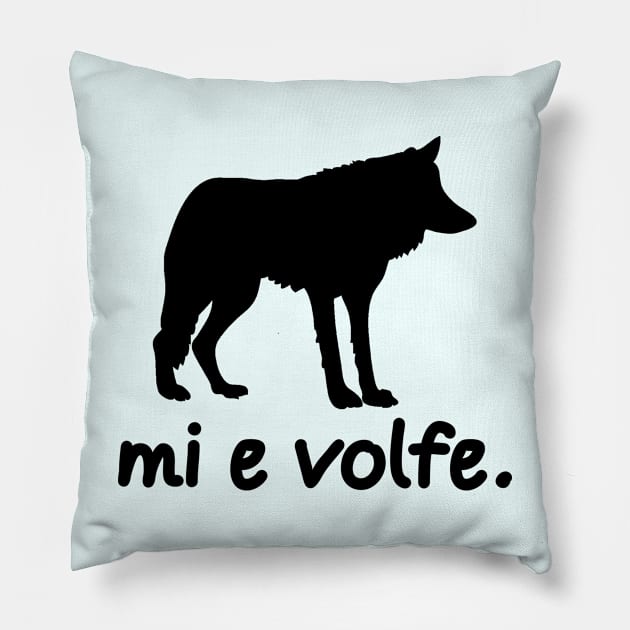 I'm A Wolf (Pandunia) Pillow by dikleyt