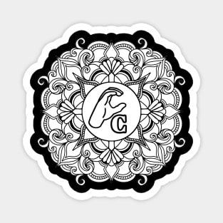 The letter "C" of American Sign Language - Gift Magnet