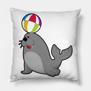 Seal at Water sports with Water polo Pillow