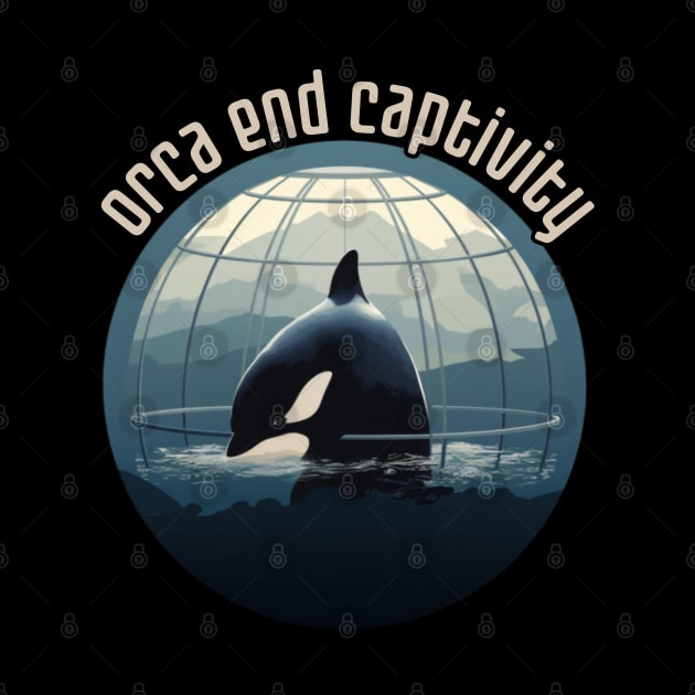 orca end captivity, animal rescuer, animal rights, gift present ideas by Pattyld