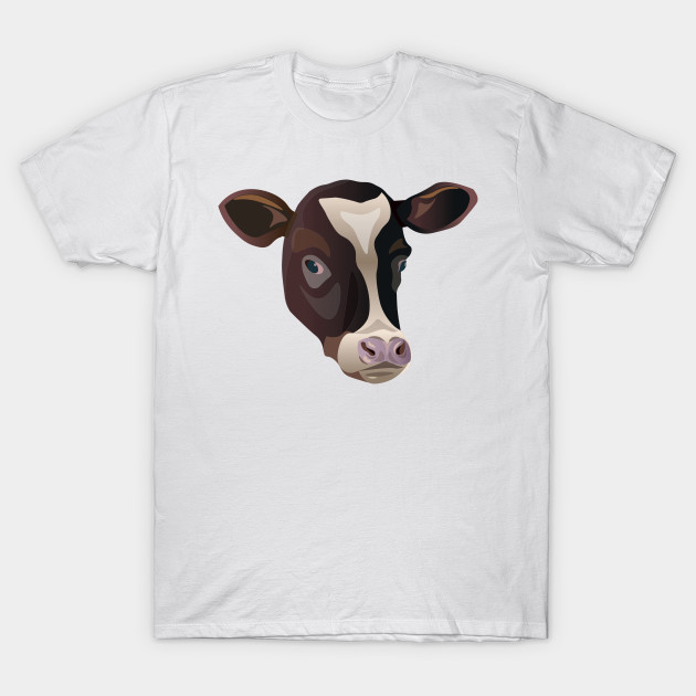 Friesian Cow Face Sketch Portrait
