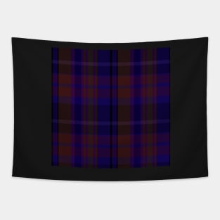 Gothic Aesthetic Conall 1 Hand Drawn Textured Plaid Pattern Tapestry