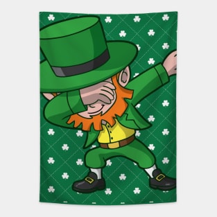 Dabbing Leprechaun Irish St Patricks Day Tapestry