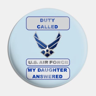 DutyCalledAirForce Daughter Pin