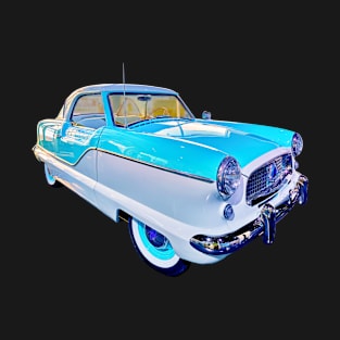 Nash Metropolitan in sky blue - classic vintage car photo T-Shirt