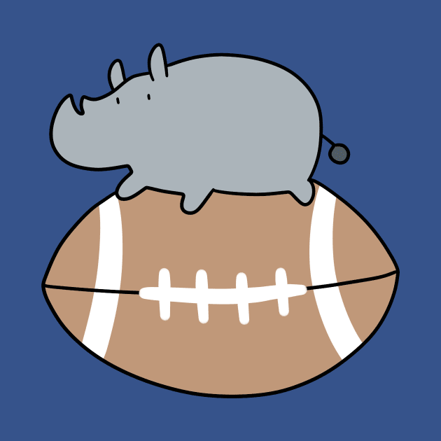 Rhino and Football by saradaboru