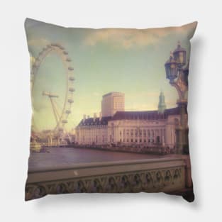 London Eye photography London Skyline London Tourism London Landmark Pillow