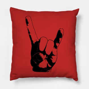 Rock and Roll in Black Ink Pillow