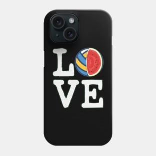 Love Volleyball Watermelon Phone Case