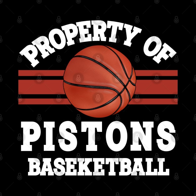 Proud Name Pistons Graphic Property Vintage Basketball by Frozen Jack monster