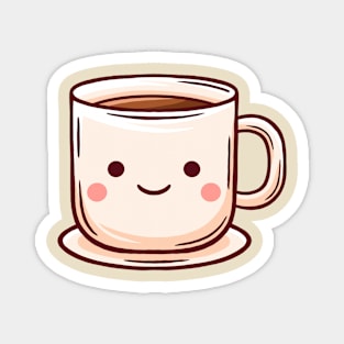 Kawaii Hot Coffee Magnet