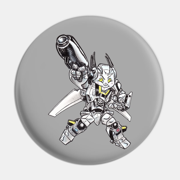 Skull Mech 1 Pin by kiddgrimm