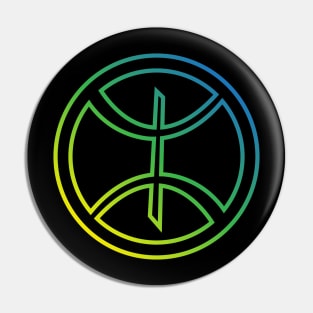 Amazigh Berber Symbol with Circle Pin